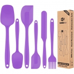 BUNDLEPRO Silikon Spatula Seti (5 Para, Mor)