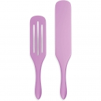 Mad Hungry Silikon Spatula Seti (2 Para, Mor)