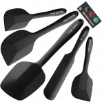 Wanbasion Silikon Spatula Seti (Siyah, 5 Para)