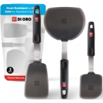 di Oro Living Designer Serisi Spatula Seti (3 Para, Siyah)