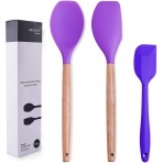 origrace Silikon Spatula Seti (3 Para, Mor)