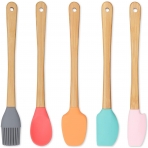 GREENRAIN Silikon Spatula Seti(5 Para, ok Renkli)