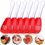 CHENGU Silikon Delikli Spatula (6 Para)