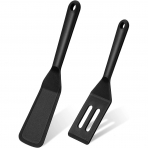 Patelai Silikon Mini Spatula Seti (2 Para, Siyah)