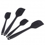 AmazonCommercial Silikon Spatula Seti(4 Para, Siyah)