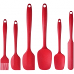 MaxDare Silikon Spatula Seti(6 Para, Krmz)