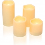 CANDLE CHOICE 4 Adet Suya Dayankl Led Mum (Krem)