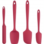 U-Taste Silikon Spatula Seti (Krmz)(4 Adet)