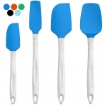 M KITCHEN WORLD Silikon Spatula Set (4 Adet)(Mavi)