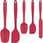 Hotec Silikon Spatula Seti (5 Para)(Krmz)