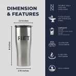 Flet Tumbler 710 mL  elik termos(Gri)