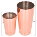 Barfame Paslanmaz elik Rose Gold Kokteyl Shaker