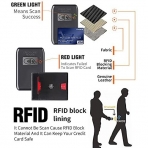 Generic RFID Korumal Erkek Deri Czdan (Karbon)