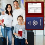 Sizobi RFID Korumal Kadn Deri Pasaportluk (Krmz)