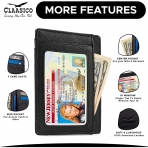 Claasico RFID Korumal Erkek Deri Kartlk (Black)