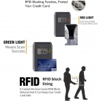 Generic RFID Korumal Erkek Alminyum Kartlk (Mavi)