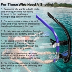 COPOZZ Swim Snorkel for Lap Swimming Swimmers Training nolkel