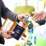 YIXXI RFID Korumal Kadn Deri Pasaportluk (Sar)