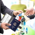 YIXXI RFID Korumal Kadn Deri Pasaportluk (Gri)