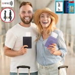 FAN ONUO RFID Korumal Kadn Deri Pasaportluk (Pembe)