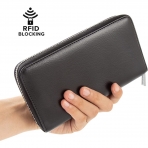 Tesucotus RFID Korumal Kadn Deri Czdan (Black)