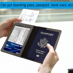 Sonloka RFID Korumal Erkek Deri Pasaportluk (Gri)