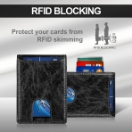 NPET RFID Korumal Erkek Deri Czdan(Siyah)