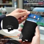 Mankoda RFID Korumal Erkek Deri Kartlk(Black)