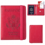 LAUWOO RFID Korumal Deri Pasaportluk (Pembe)