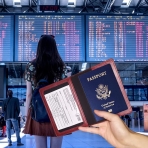 MOHO BAG RFID Korumal Erkek Deri Pasaportluk (Krmz)