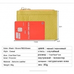 Ronan Bag RFID Korumal Kadn Deri Czdan (Yellow)