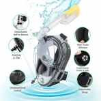 Ninja Shark Snorkel Mask Full Face Set - Tm Yz nolkel