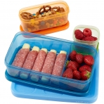 Rubbermaid LunchBlox Blmeli Beslenme Kutusu (Mavi)