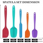 HOTEC Silikon Spatula Seti (ok Renkli, 5 Para)