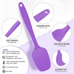 BUNDLEPRO Silikon Spatula Seti (5 Para, Mor)