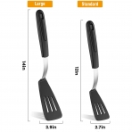 BANKKY Silikon Balk Spatulas Seti (2 Para, Siyah)