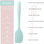 GorGin Silikon Spatula Seti (4 Para, Pembe/Mint)