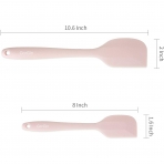 GorGin Silikon Spatula Seti (4 Para, Pembe/Mint)