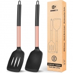 BUNDLEPRO Silikon Spatula Seti (2 Para, Siyah)