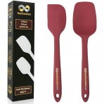 RedWoodBest Silikon Spatula Seti(2 Para, Bordo)