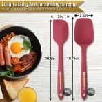 RedWoodBest Silikon Spatula Seti(2 Para, Bordo)