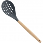 Newness Silikon Delikli Spatula (Gri)