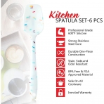 SHEbaking Silikon Spatula Seti (Beyaz, 6 Para)