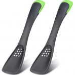 Patelai Nylon Delikli Spatula(2 Para, Gri/Yeil)