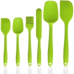 ALLTOP Silikon Spatula Seti(6 Para, Yeil)