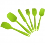 ALLTOP Silikon Spatula Seti(6 Para, Yeil)