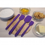 Daily Kitchen Silikon Spatula Seti(4 Para, Mor)