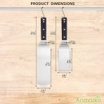 Anmarko Paslanmaz elik Spatula (2 Para, Gm)
