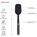 KitchenAid Gourmet Spatula (Siyah)