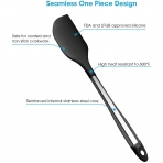 Unicook Silikon Spatula Seti (Siyah, 2 Para)